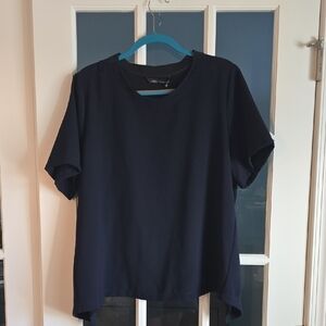 Zara Dark Blue Short Sleeve Top